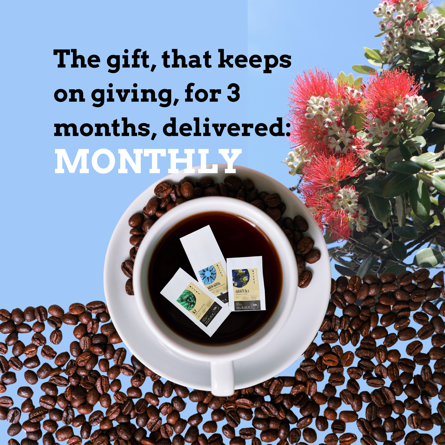 Prepaid Gift Coffee Subscription, monthly